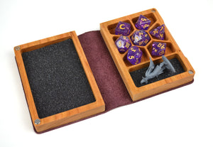 Dice Spellbook by Elderwood Academy- Crimson/Silver