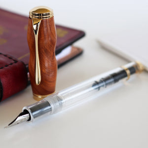 Thuya Burl Demonstrator Fountain Pen