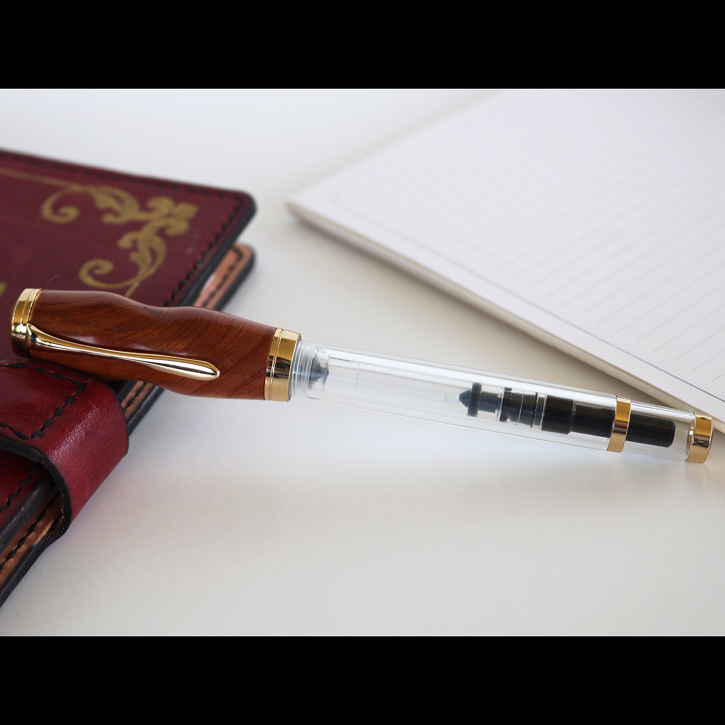 Thuya Burl Demonstrator Fountain Pen