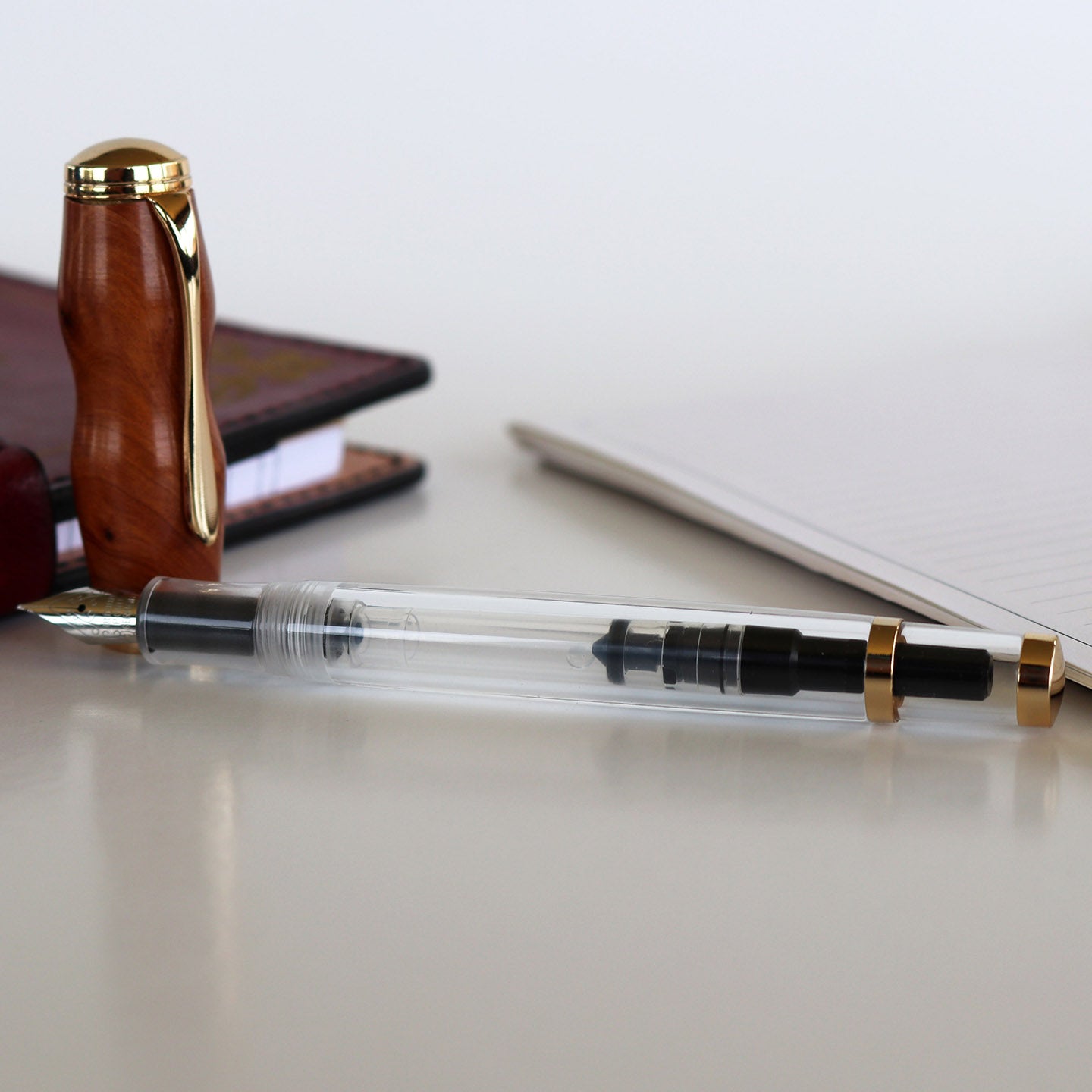 Thuya Burl Demonstrator Fountain Pen