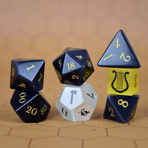 Bardbarian Underdark Stone Dice Set