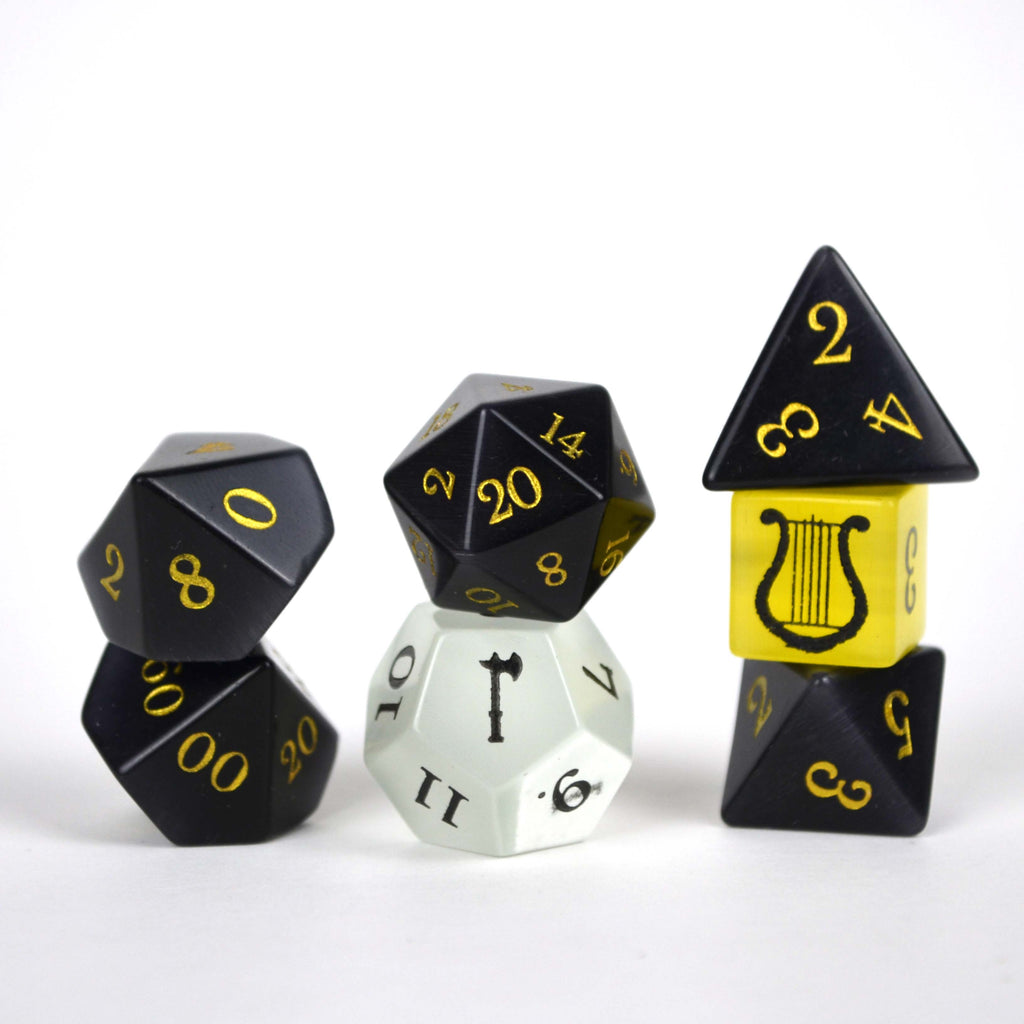 Bardbarian Underdark Stone Dice Set