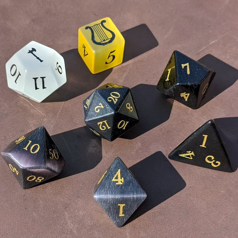 Bardbarian Underdark Stone Dice Set