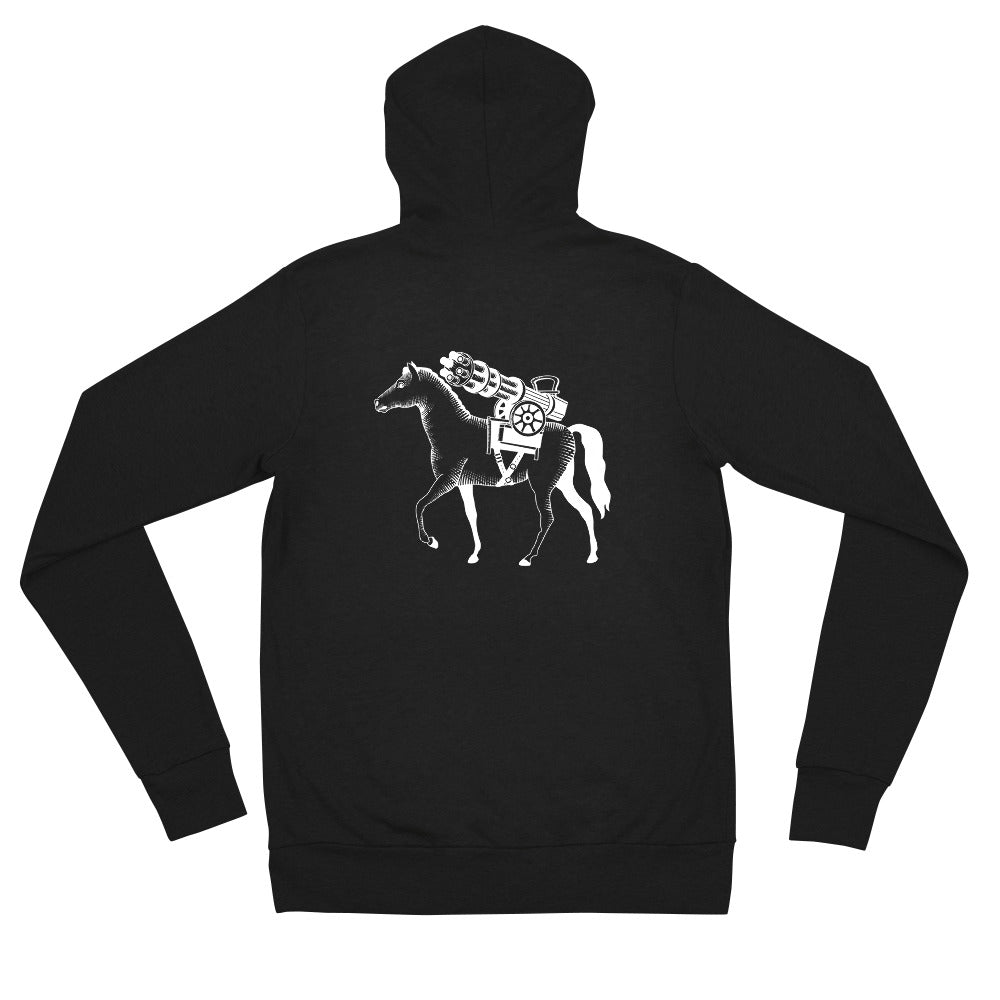 Iron, Dust & Blood Gatlin' Horse zip hoodie