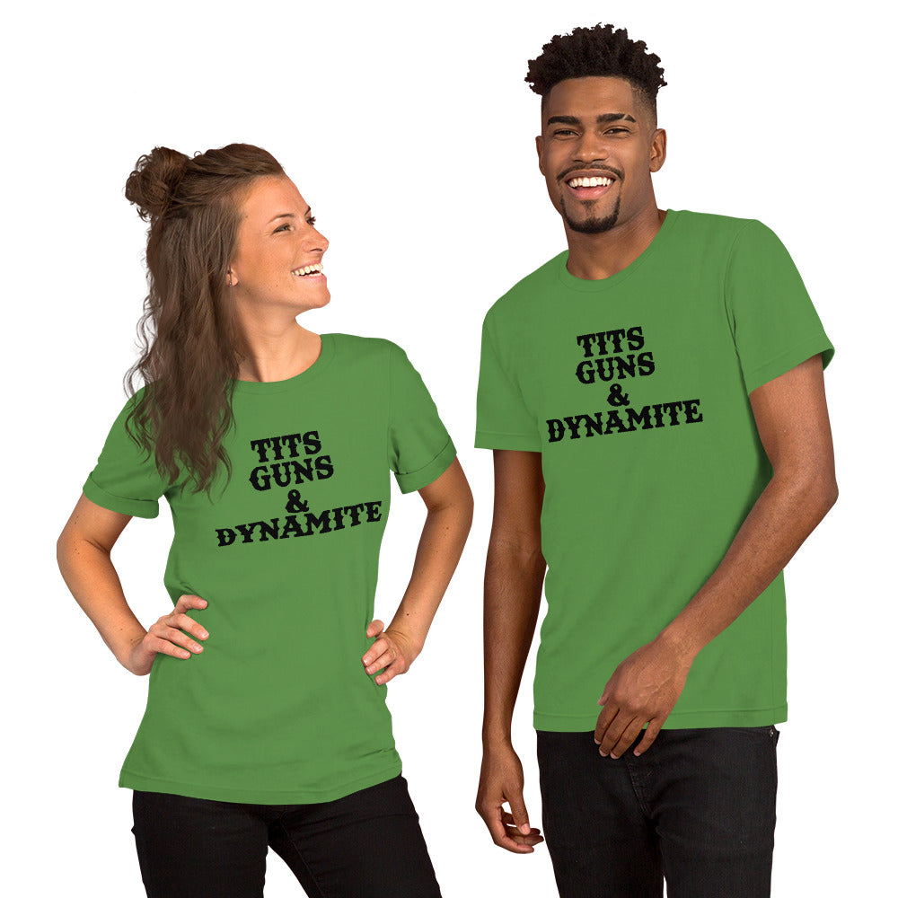 Tits, Guns & Dynamite Unisex Tee