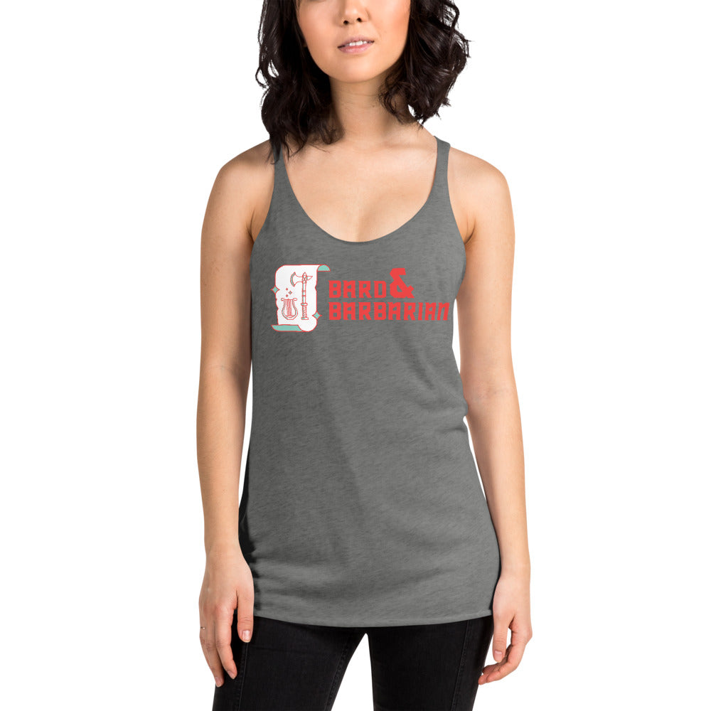 Bard & Barbarian logo femme Racerback Tank
