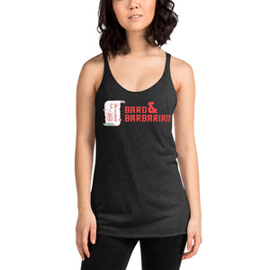 Bard & Barbarian logo femme Racerback Tank